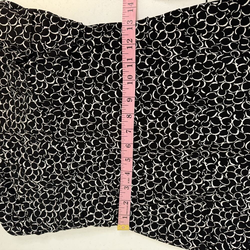 WHBM Instantly Slimming Strapless Sheath Dress Size 8 Tiered Stretch Black White - Picture 14 of 15